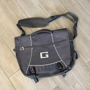 Guess Messenger Bag Laptop Shoulder Bag Large Black‎ Work Travel Organizer